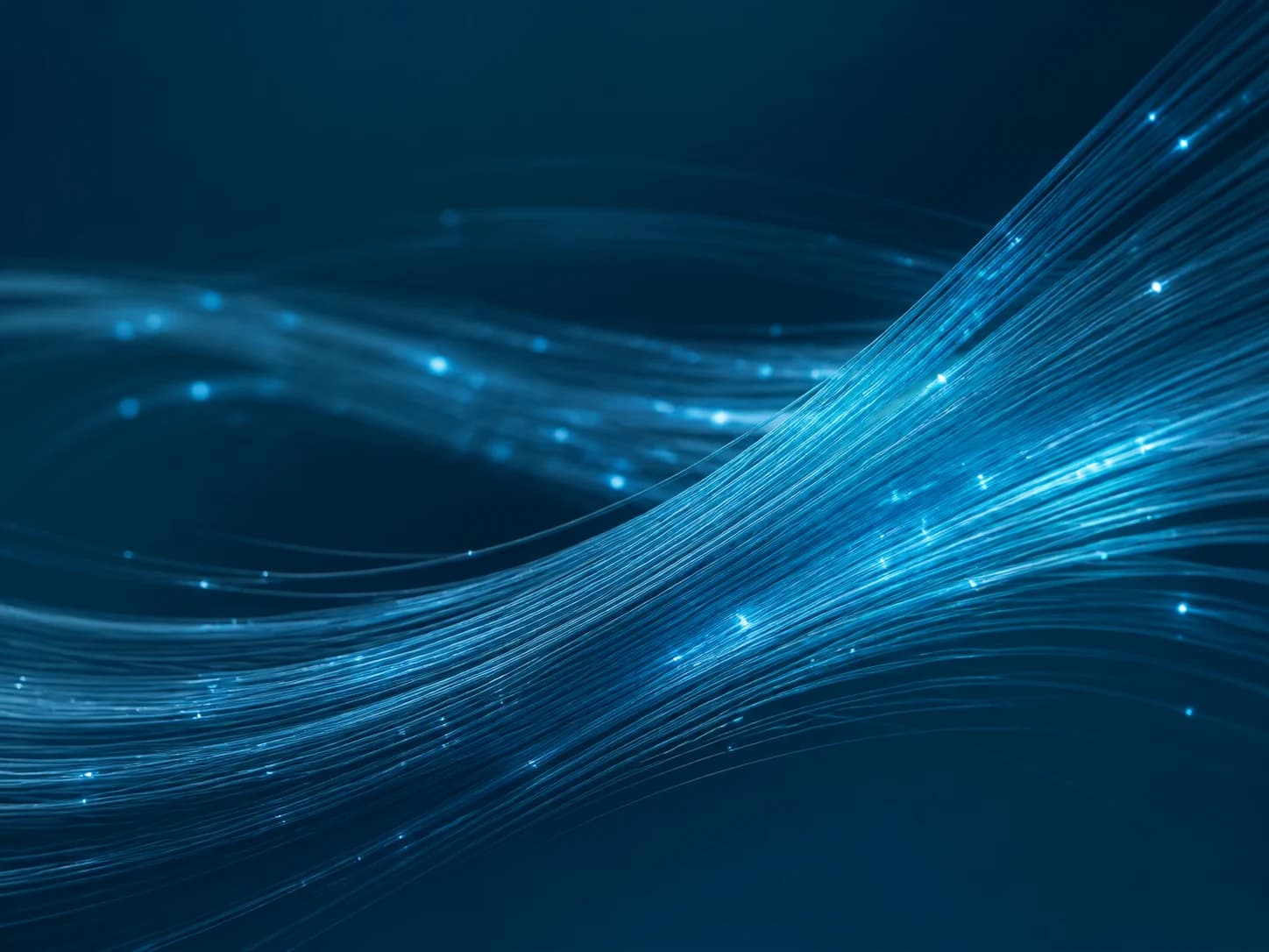 Optical fibres representing managed network infrastructure